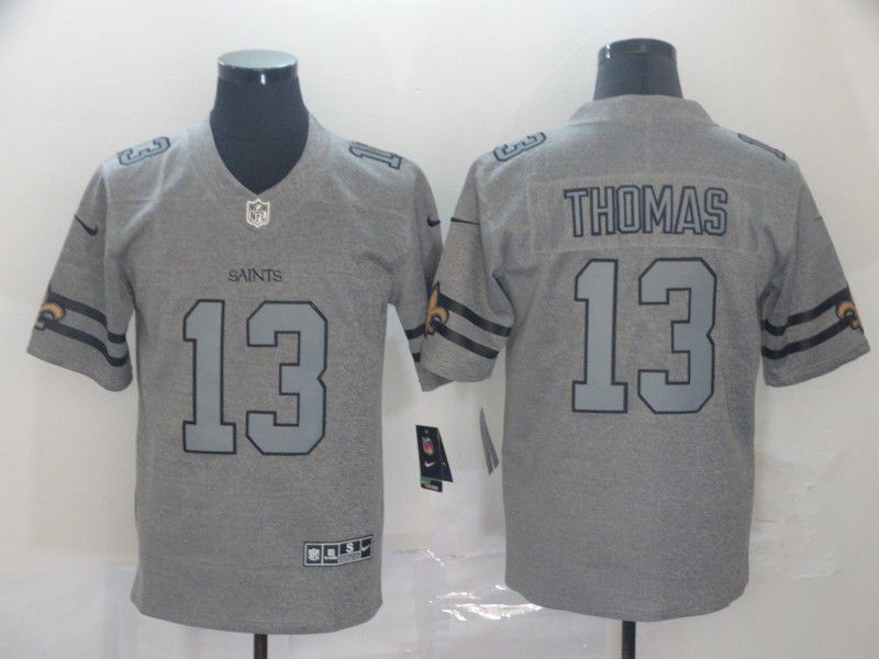 Men New Orleans Saints 13 Thomas Grey Retro Nike NFL Jerseys